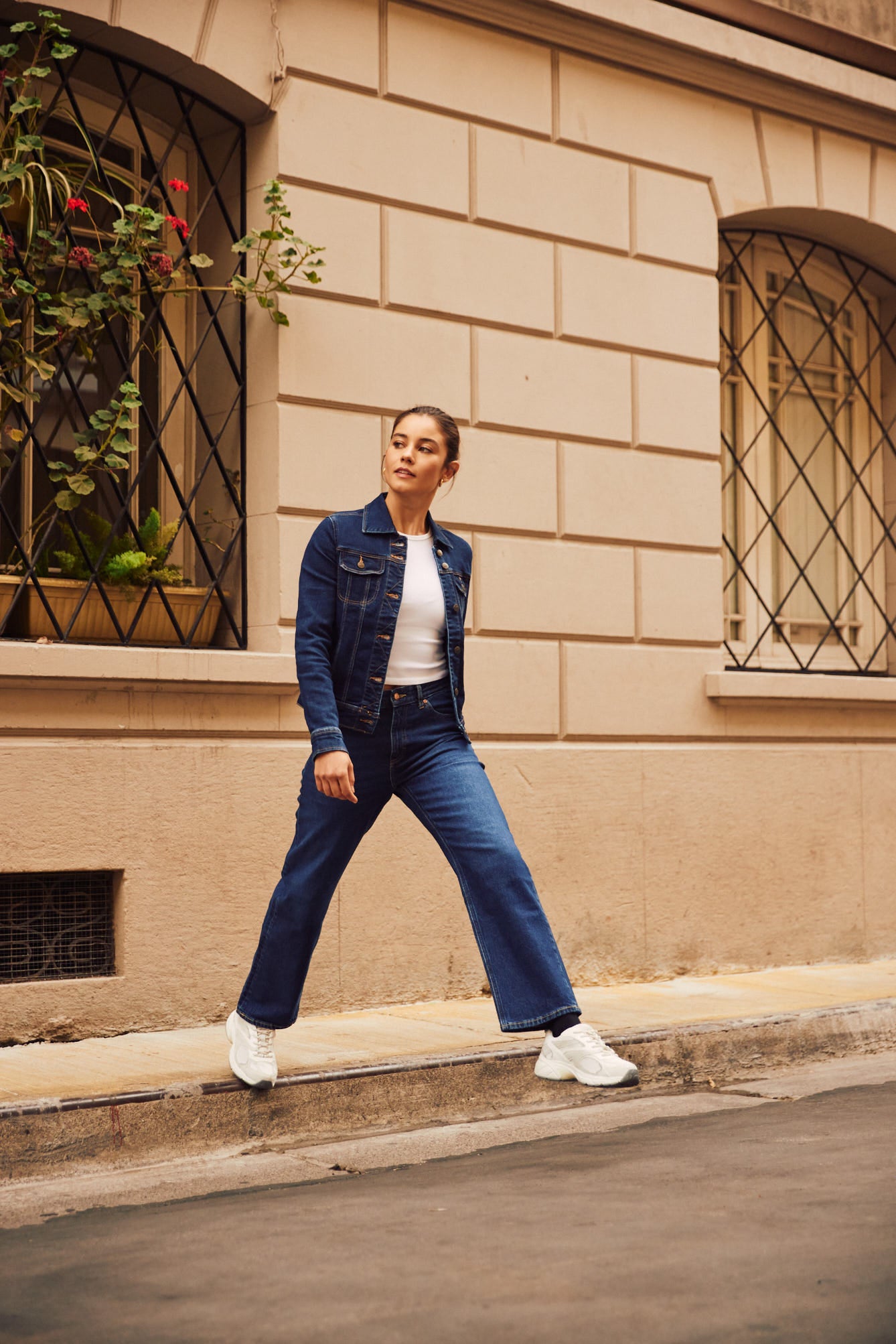 Jeans Mujer Tiro Alto Carol Regular Straight Fit Mid Blue