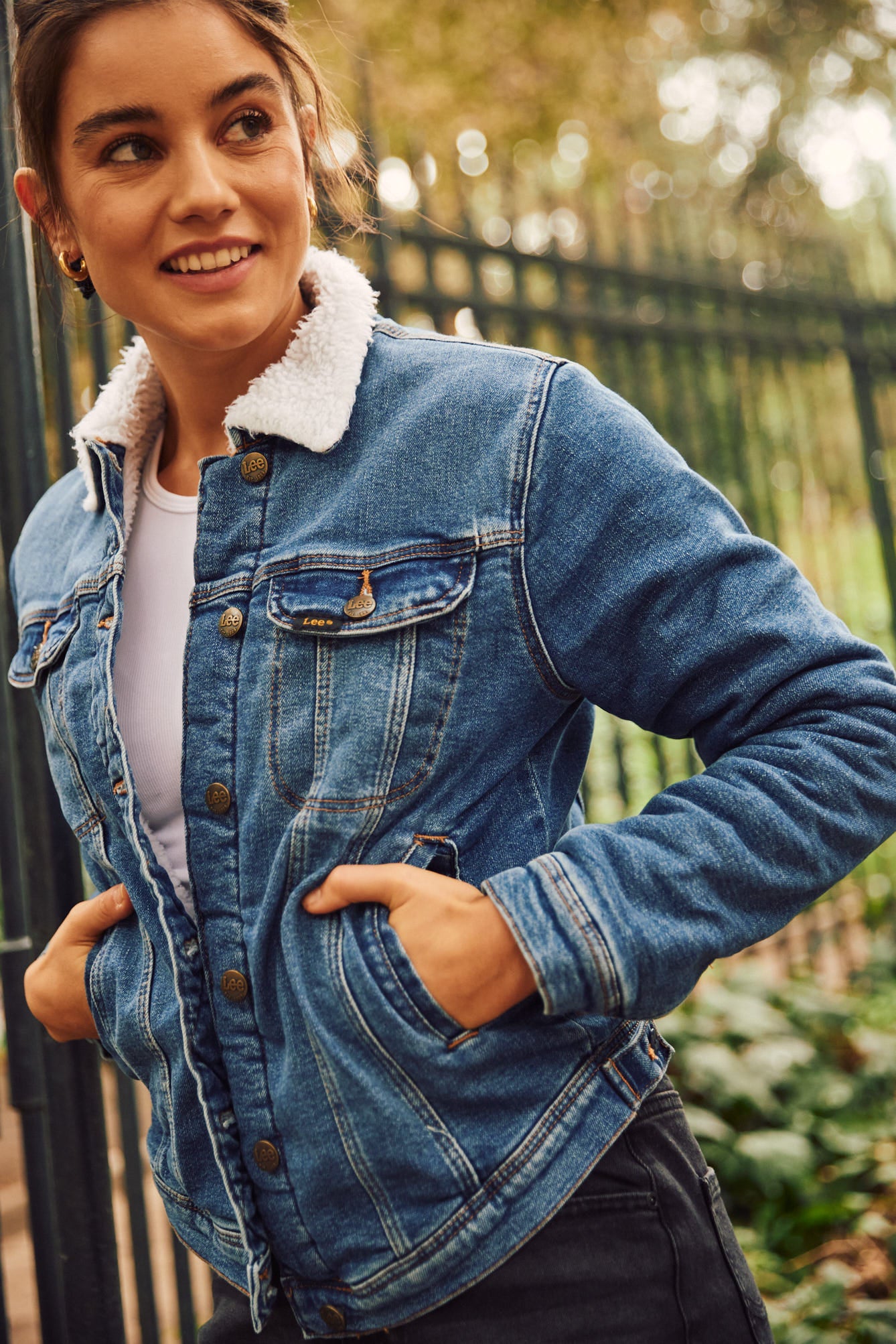 Chaqueta Mujer Sherpa Rider Wash Vintage