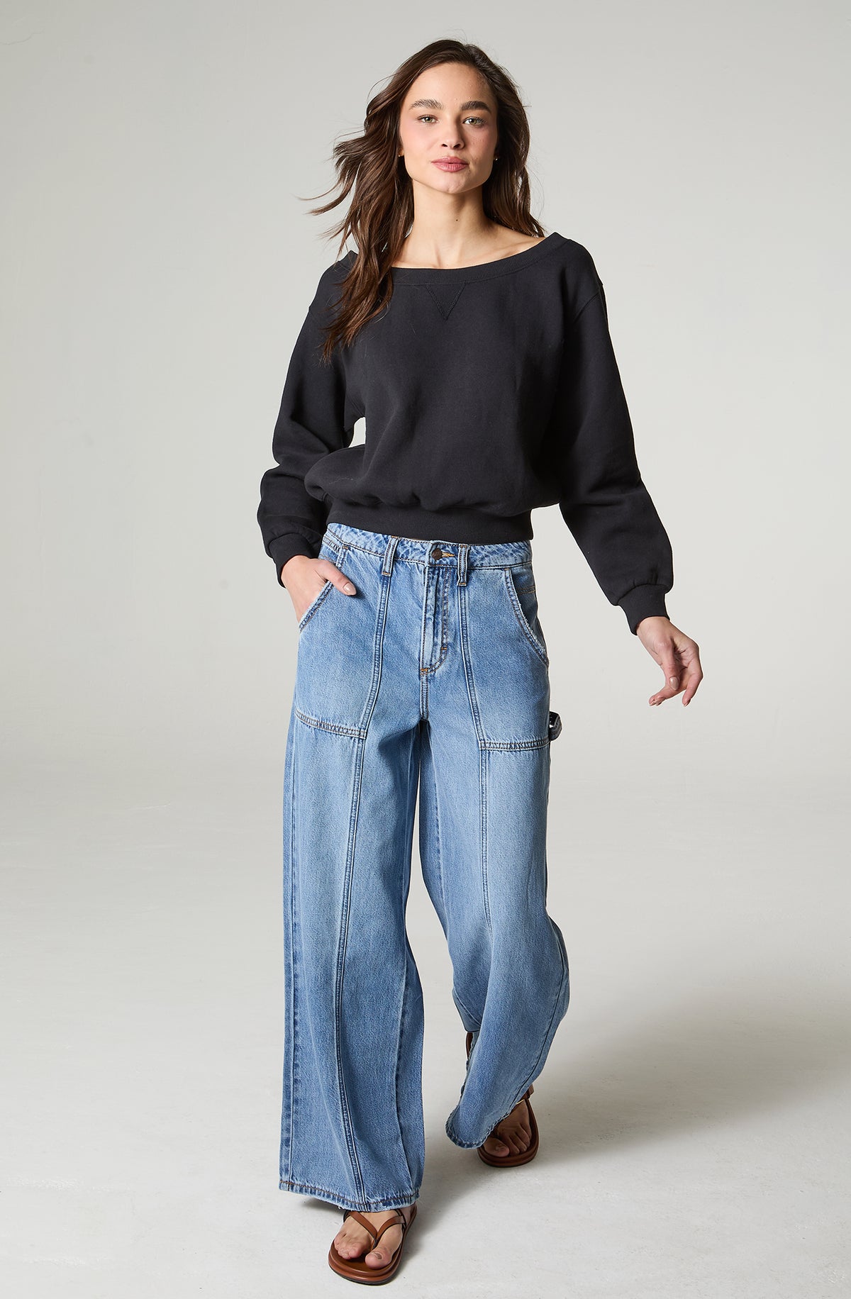 Jeans Lee Carpenter Stone