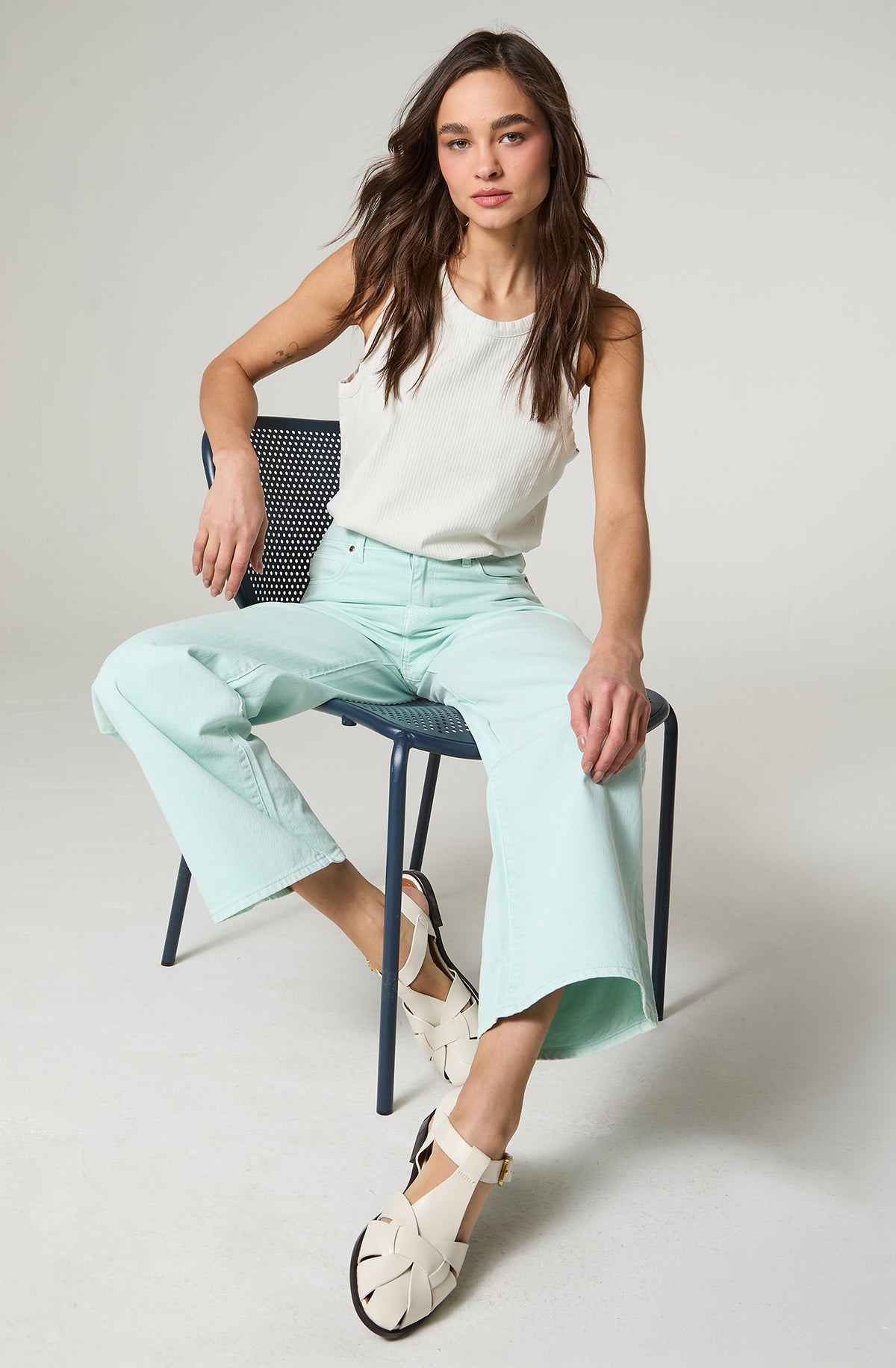 Jeans Mujer Tiro Alto Stella A Line Relaxed Fit Light Fallon