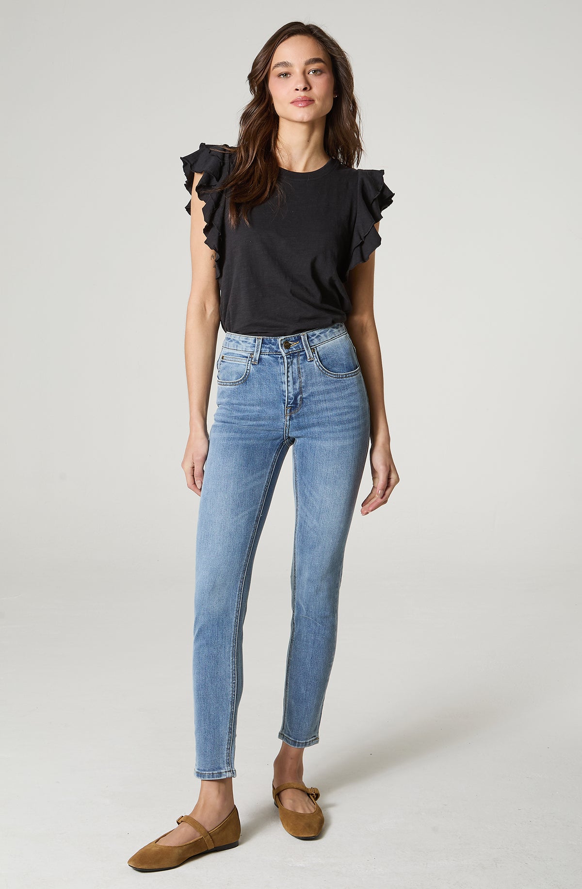 Jeans Mujer Tiro Alto Scarlett High Skinny Fit Mid Madison