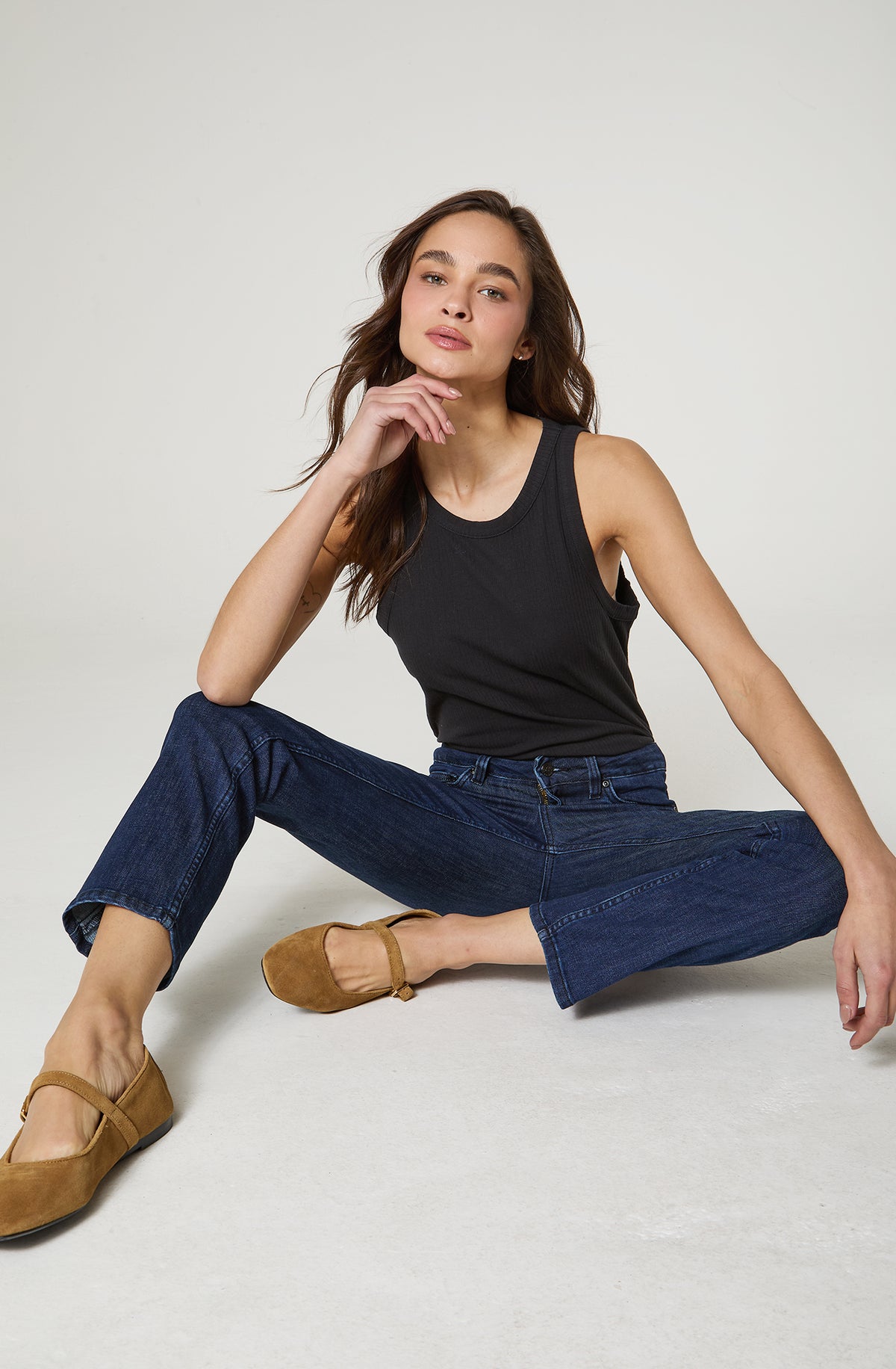 Jeans Mujer Marion Straight Fit Dark