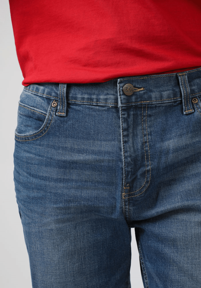 Jeans Hombre Luke Slim Fit Mid Stone