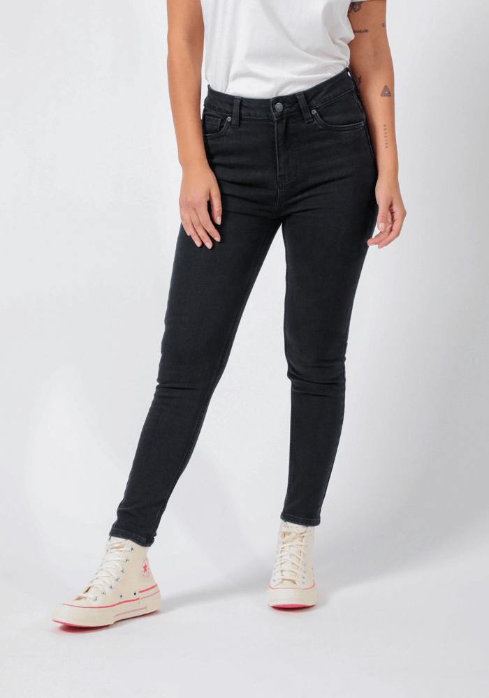 Jeans Mujer Tiro Alto Ivy Skinny Fit Black Rinse