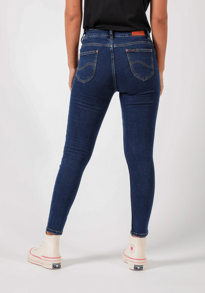 Jeans Mujer Tiro Alto Scarlett High Skinny Fit Blue Kansas