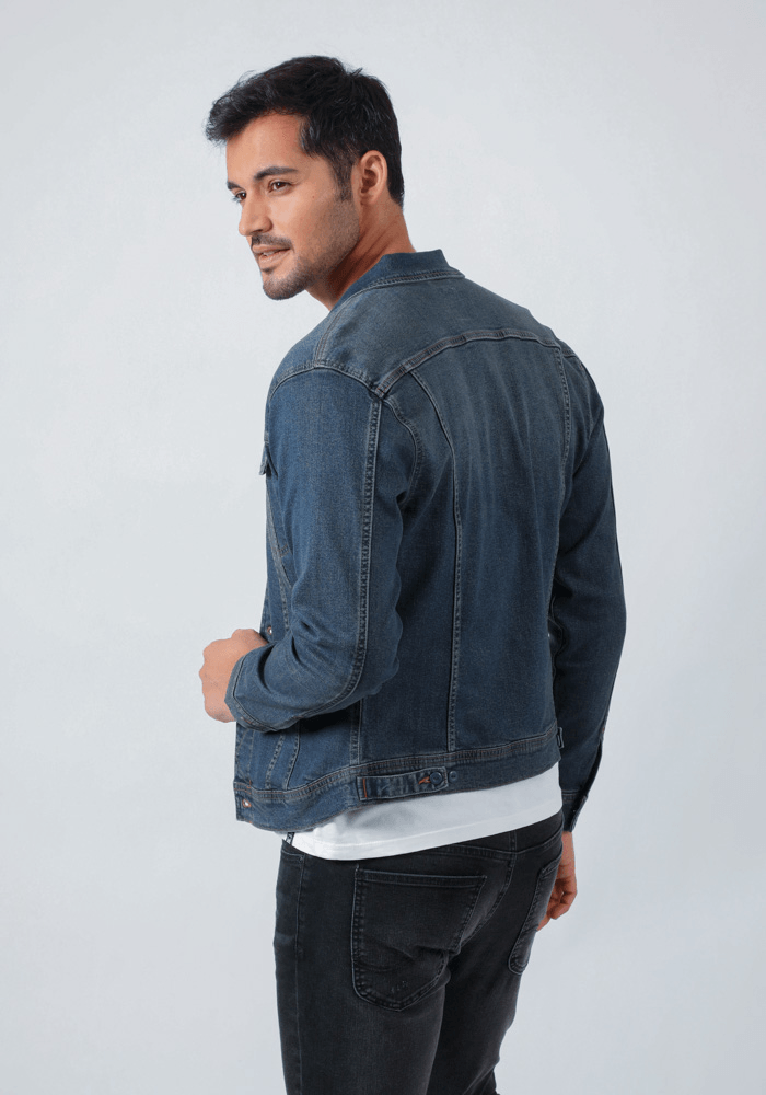 Chaqueta Hombre Slim Rider Dark Stone