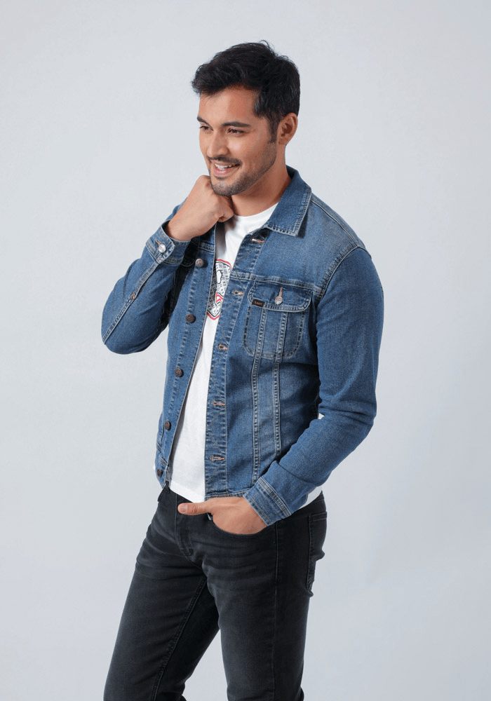 Chaqueta Hombre Slim Rider Mid Stone