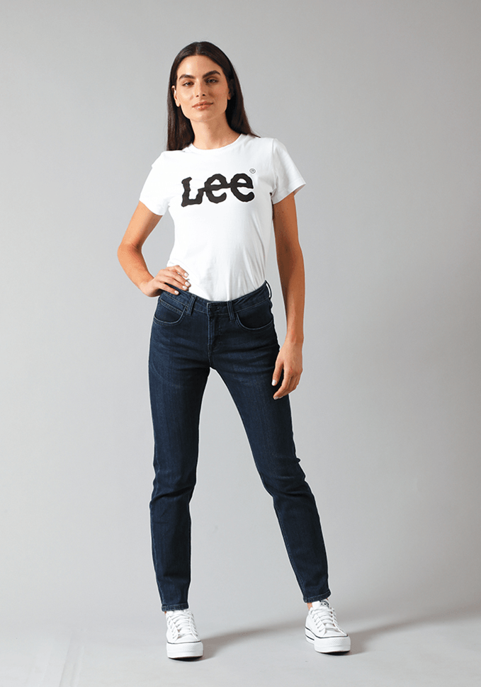 Jeans Mujer Elly Slim Fit Dark Lea
