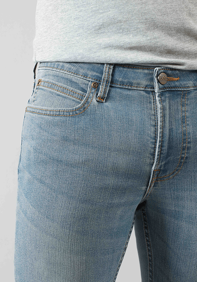 Jeans Hombre Skinny Fit Mid Stone