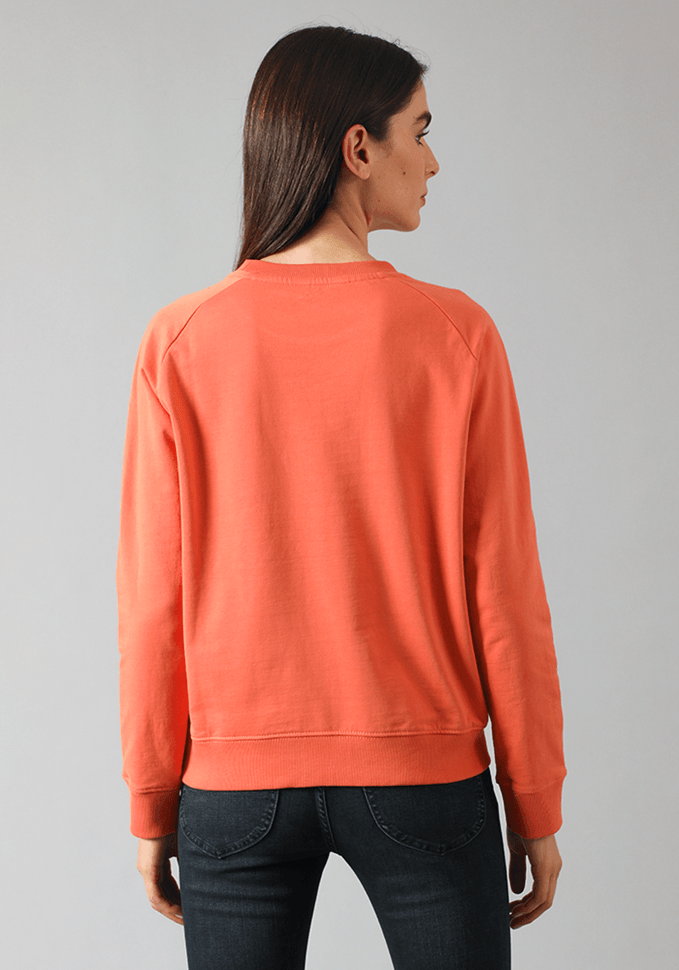 Polerón Mujer Crew Neck Desert Orange