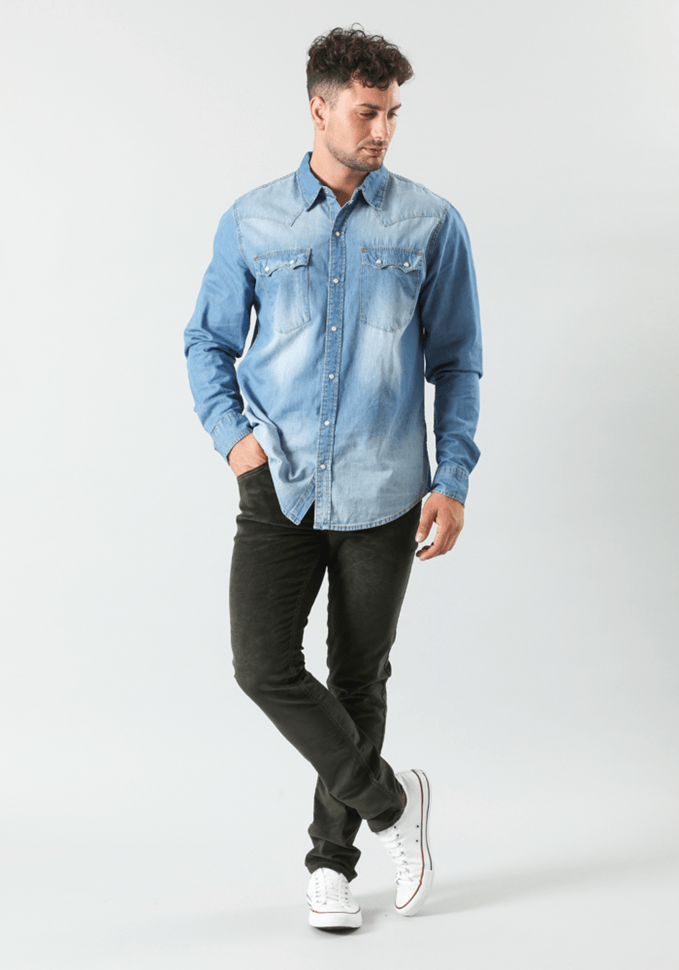 Pantalón Hombre Luke Cotelé Slim Fit Rosin