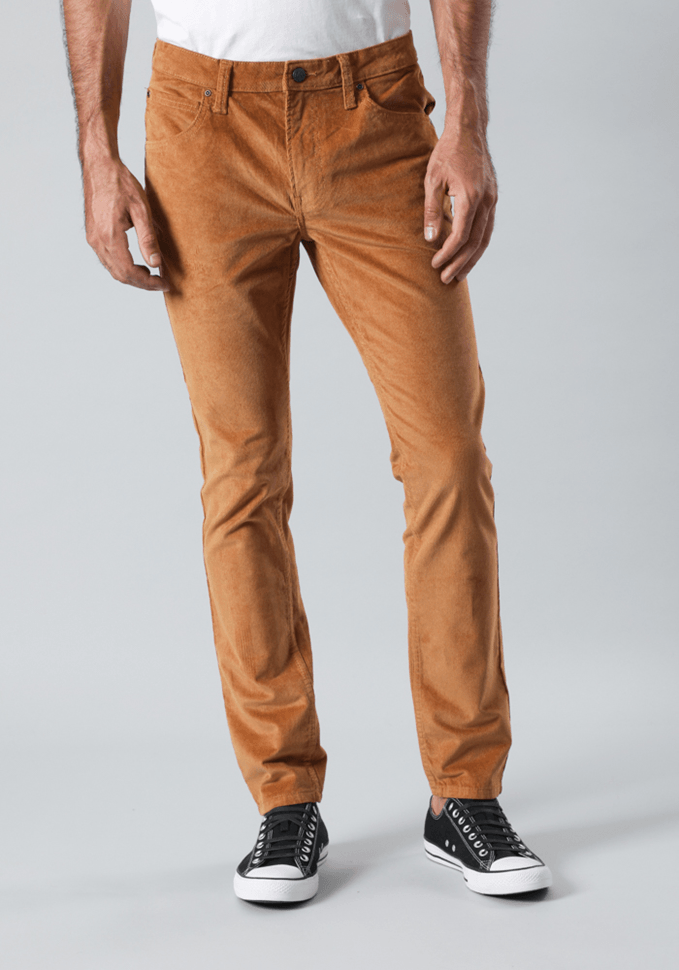 Pantalón Hombre Luke Cotelé Slim Fit Tobacco Brown