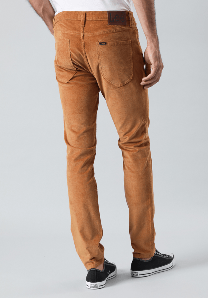 Pantalón Hombre Luke Cotelé Slim Fit Tobacco Brown