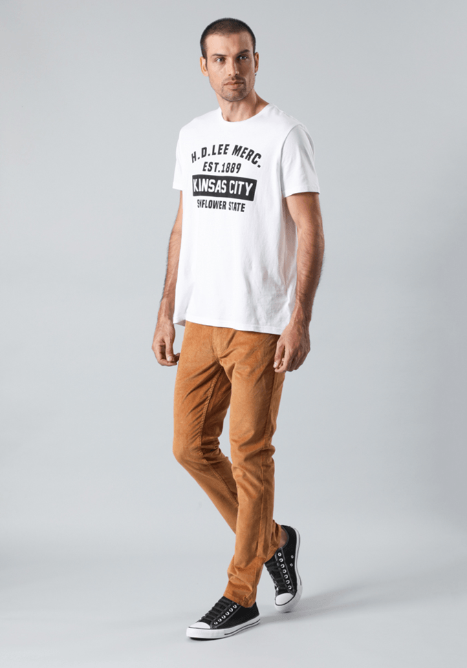 Pantalón Hombre Luke Cotelé Slim Fit Tobacco Brown