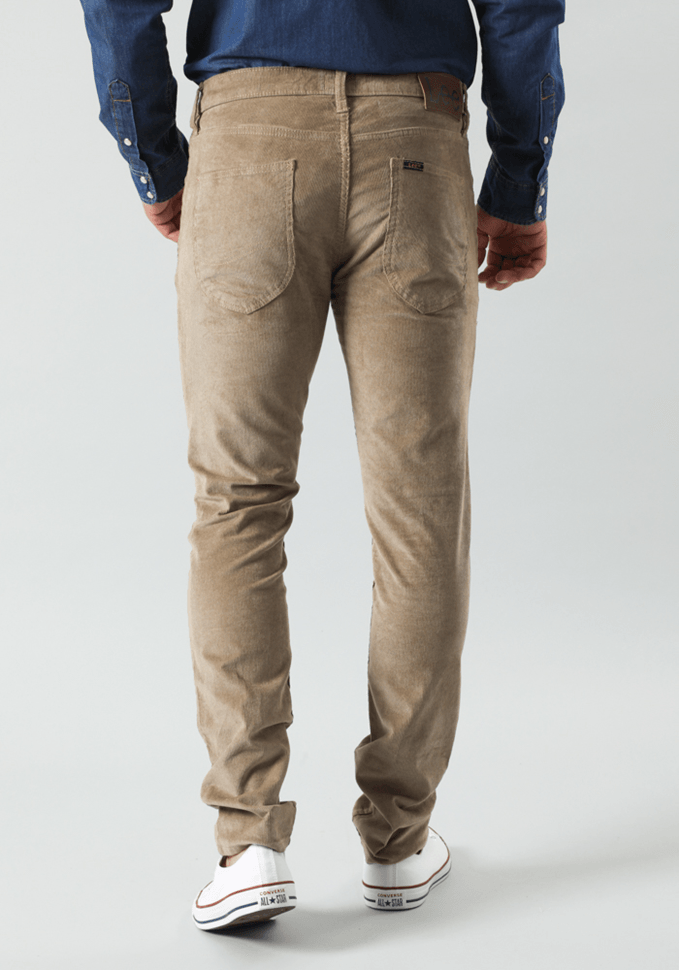 Pantalón Hombre Luke Cotelé Slim Fit Turkish Coffee
