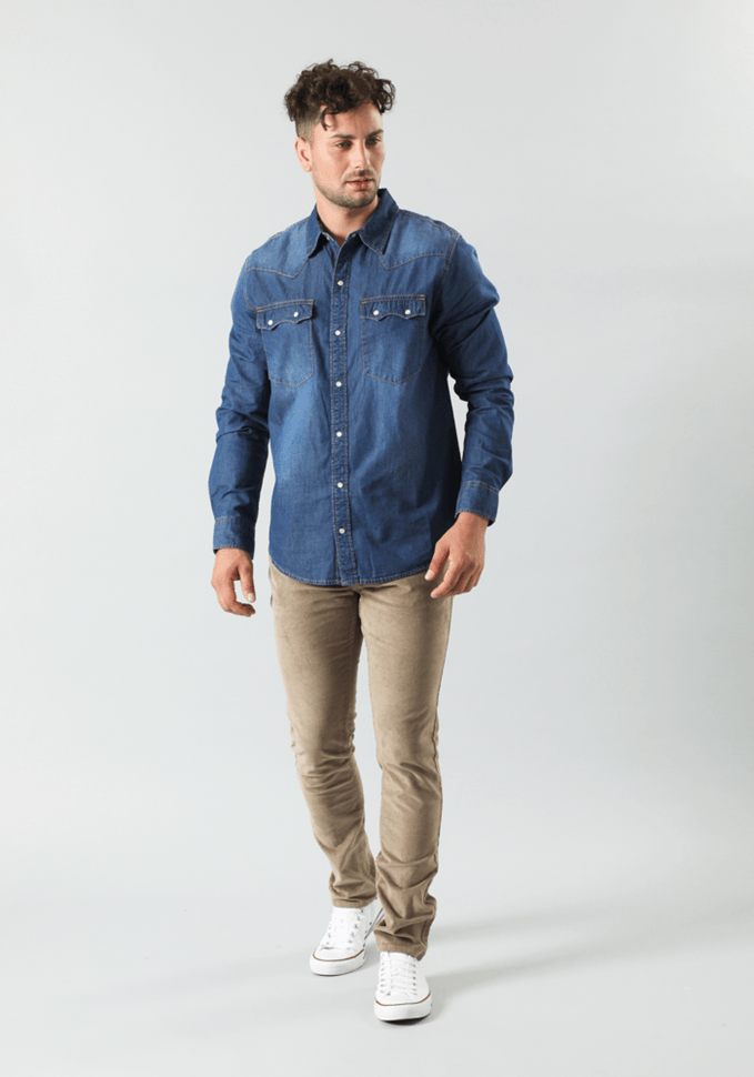 Pantalón Hombre Luke Cotelé Slim Fit Turkish Coffee
