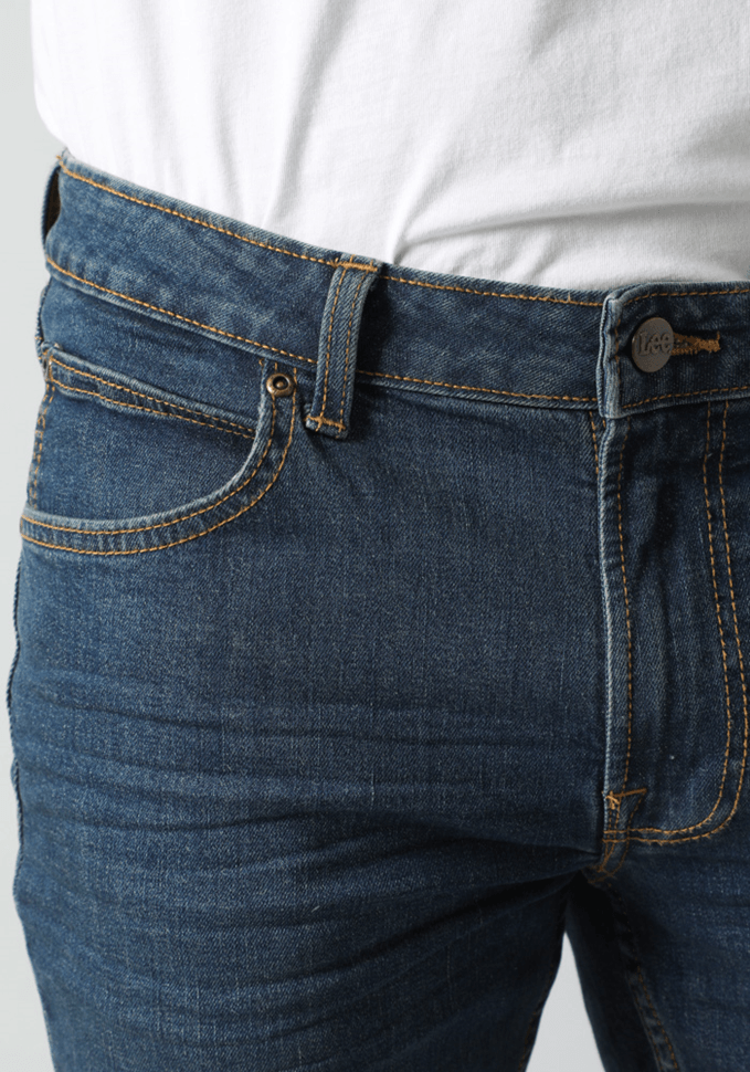 Jeans Hombre Slim Fit Mid Blue