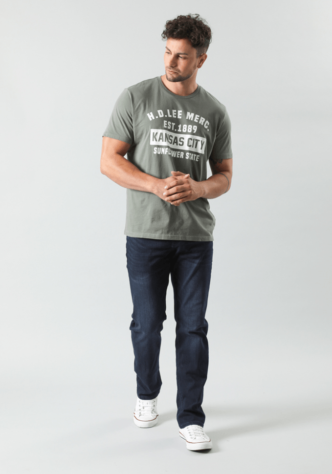 Jeans Hombre Brooklyn Classic Straight Fit Dark Park