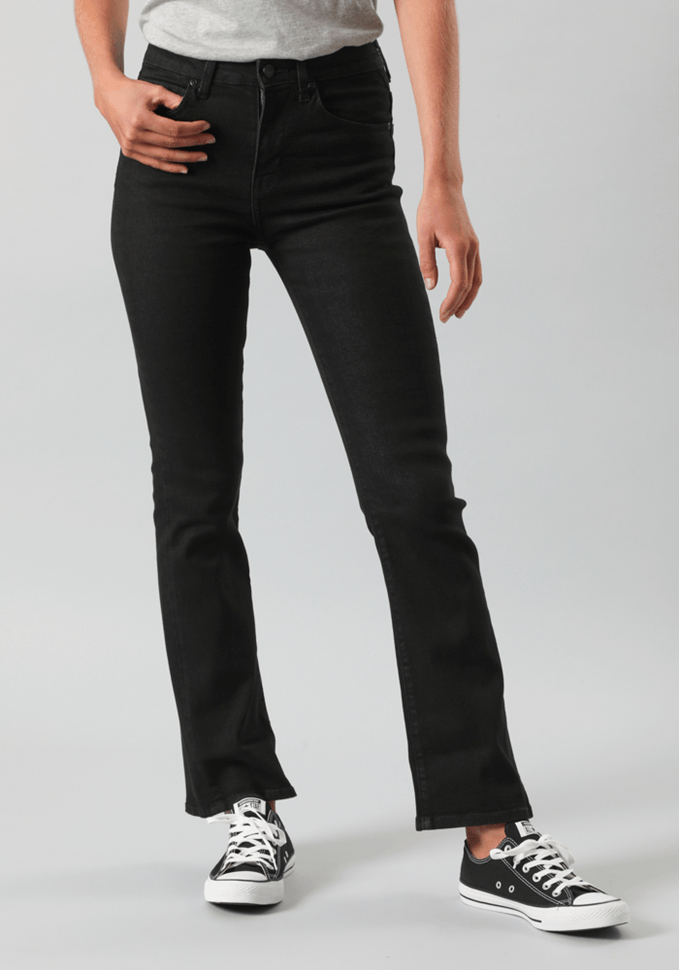 Jeans Mujer Tiro Alto Breese Flare Fit Black Rinse II