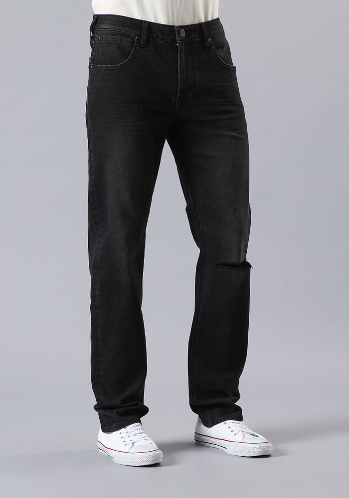 Jeans Hombre Daren Regular Straight Fit Asphalt Rocker