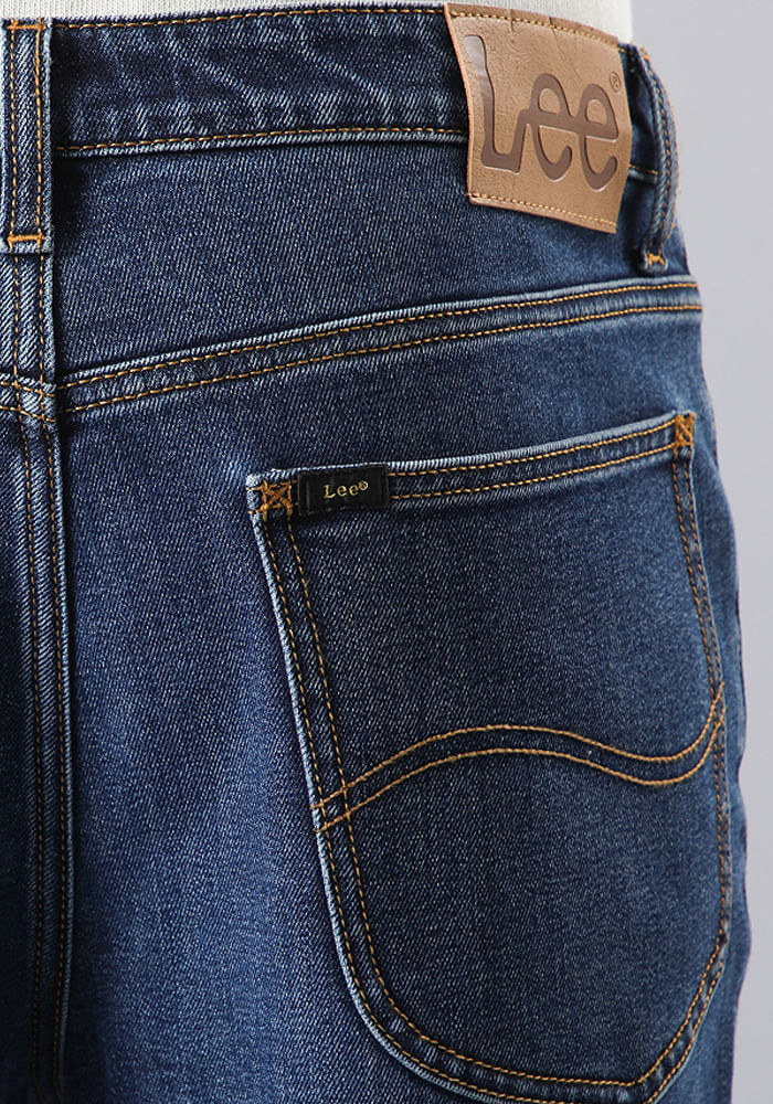 Jeans Hombre Tiro Alto Austin Regular Tapered Fit Mid Blue