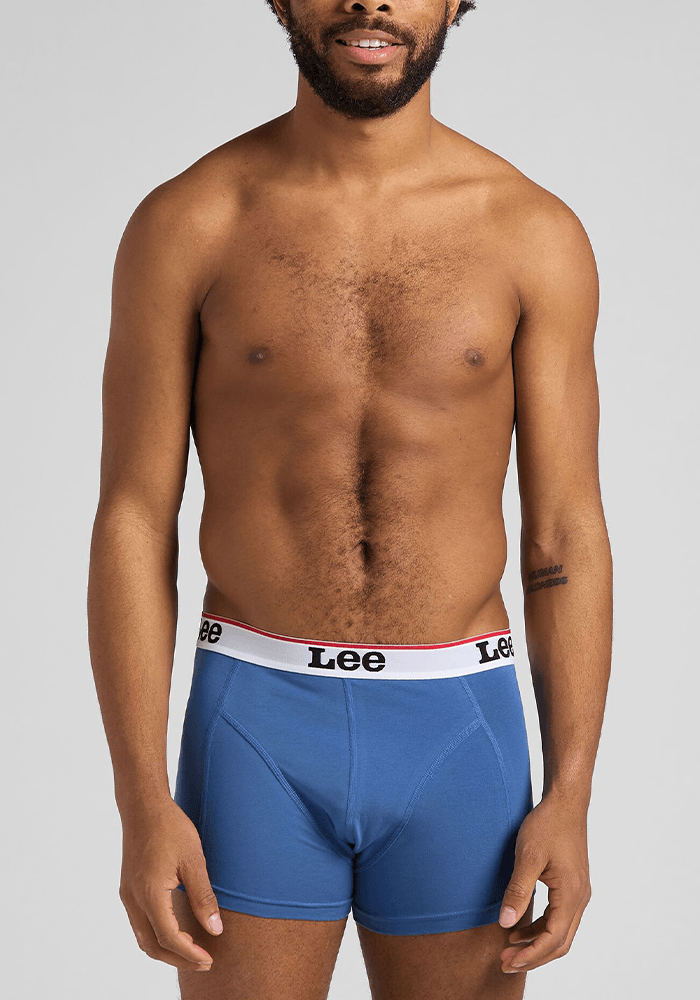 Boxer Hombre 2-Pack Trunk White & Blue