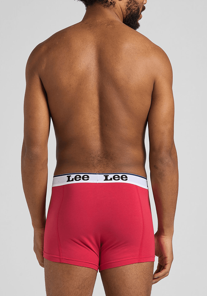 Boxer Hombre 2-Pack Trunk White & Red