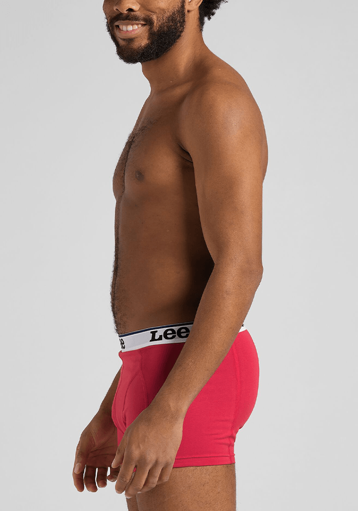Boxer Hombre 2-Pack Trunk White & Red