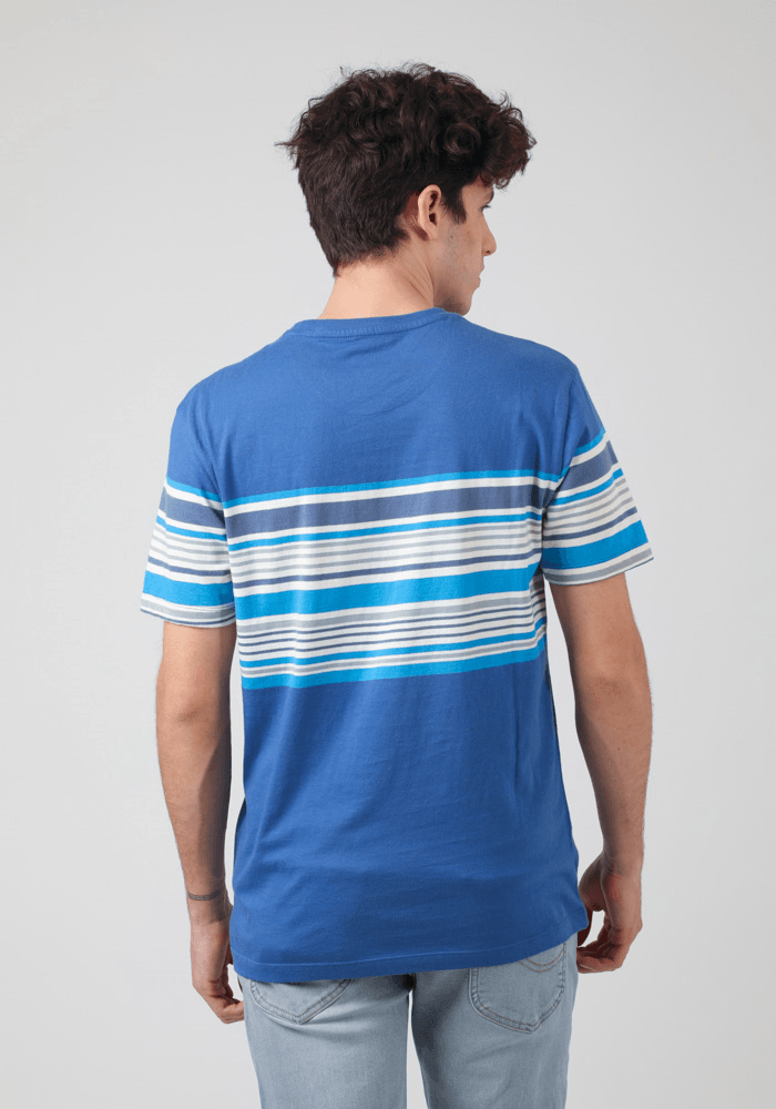 Polera Hombre Stripy Pocket Tee Navy
