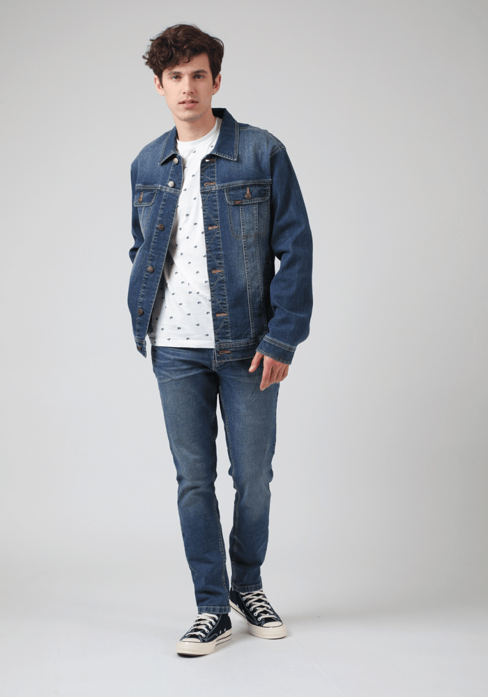 Chaqueta Hombre Slim Rider Mid Stone I