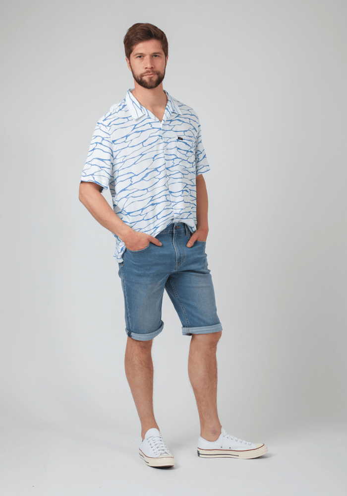 Short Hombre Luke Bermuda Slim Fit Clean Blue Light