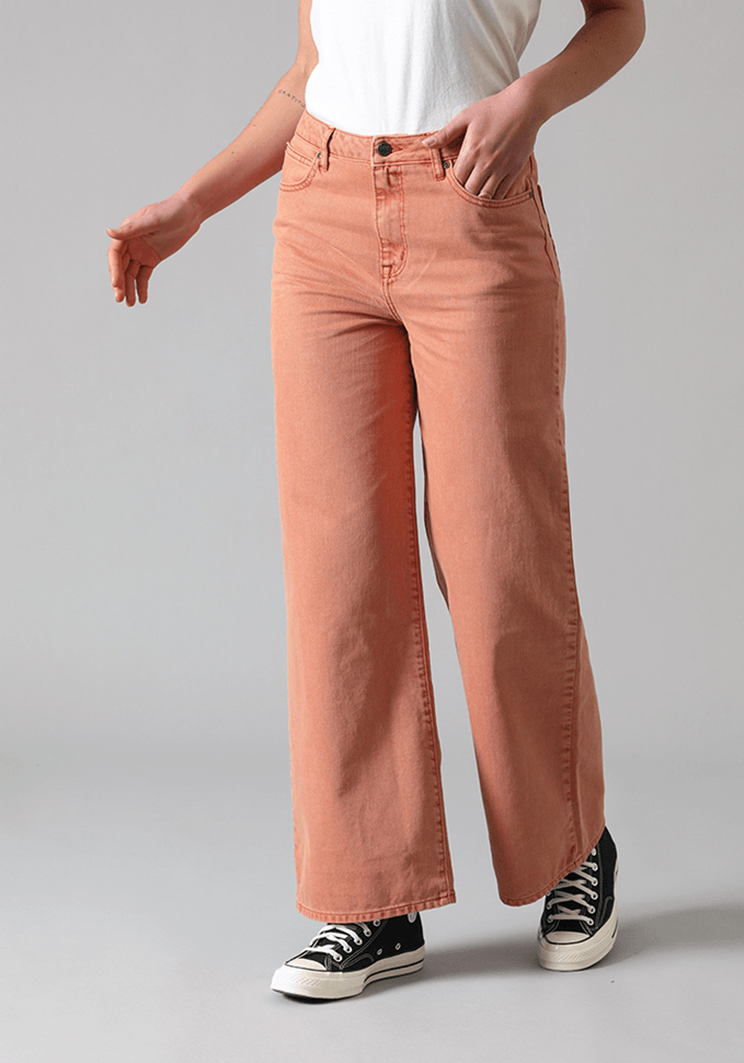 Jeans Mujer Tiro Alto Stella A Line Relaxed Fit Firestone