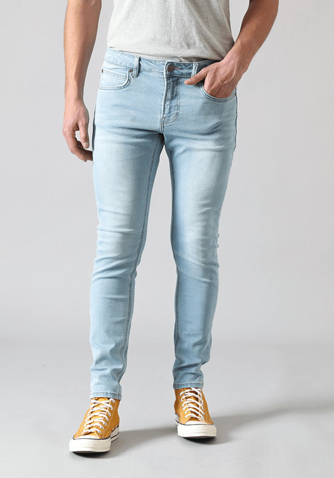 Jeans Hombre Malone Skinny Fit Light Worn Kali