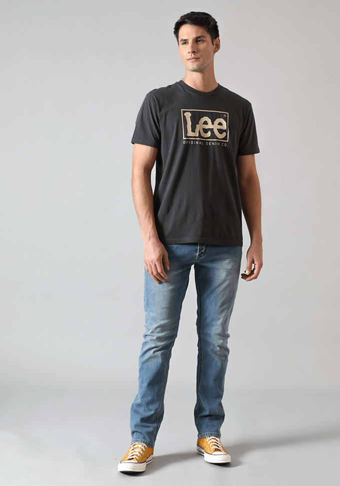 Jeans Hombre Brooklyn Classic Straight Fit Mid Blue Washed