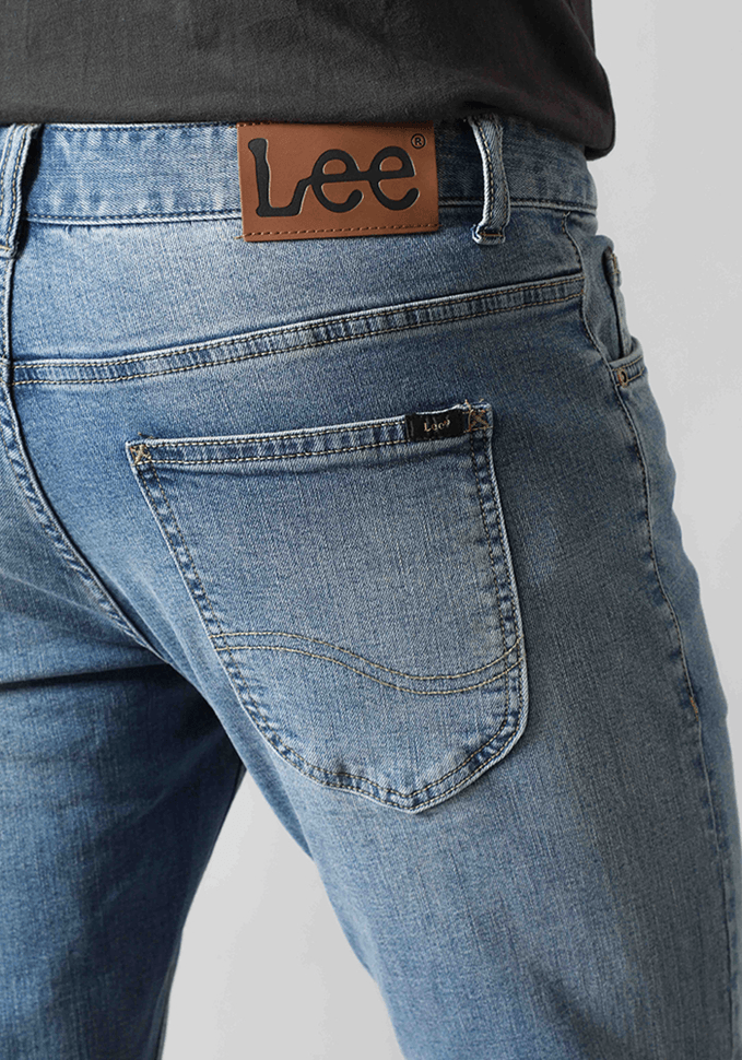 Jeans Hombre Brooklyn Classic Straight Fit Mid Blue Washed