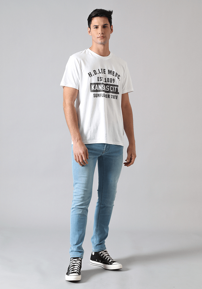 Jeans Hombre Malone Skinny Fit Light Stone Worn