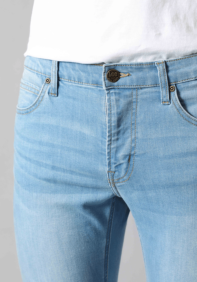Jeans Hombre Malone Skinny Fit Light Stone Worn