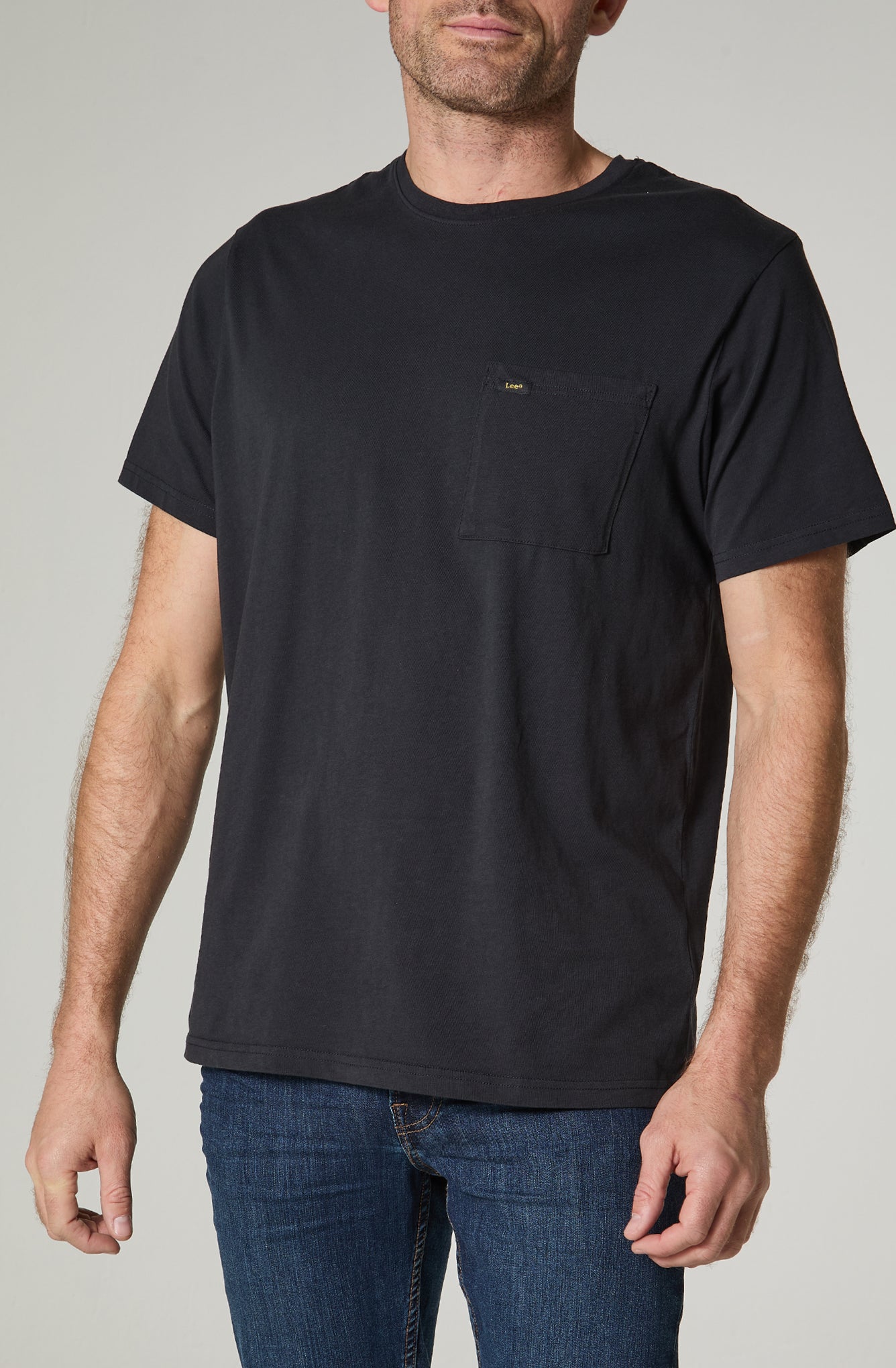 Polera Hombre 1 Pocket Regular Fit Negro