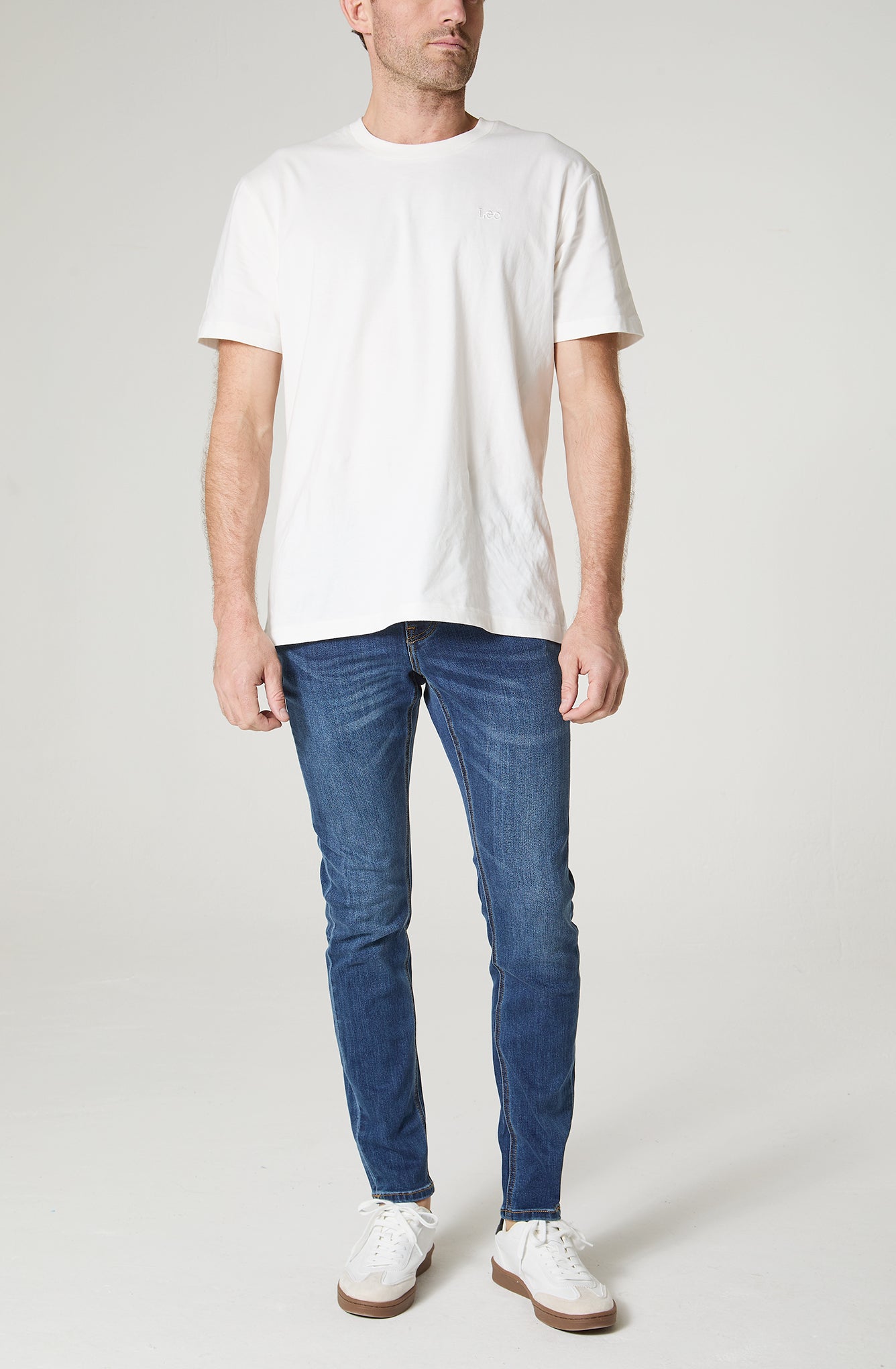 Jeans Hombre Malone Skinny Fit Mid Stone Worn I