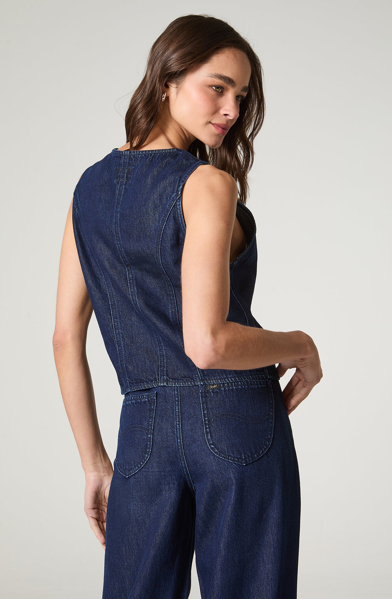 Vest Mujer Denim Regular Fit