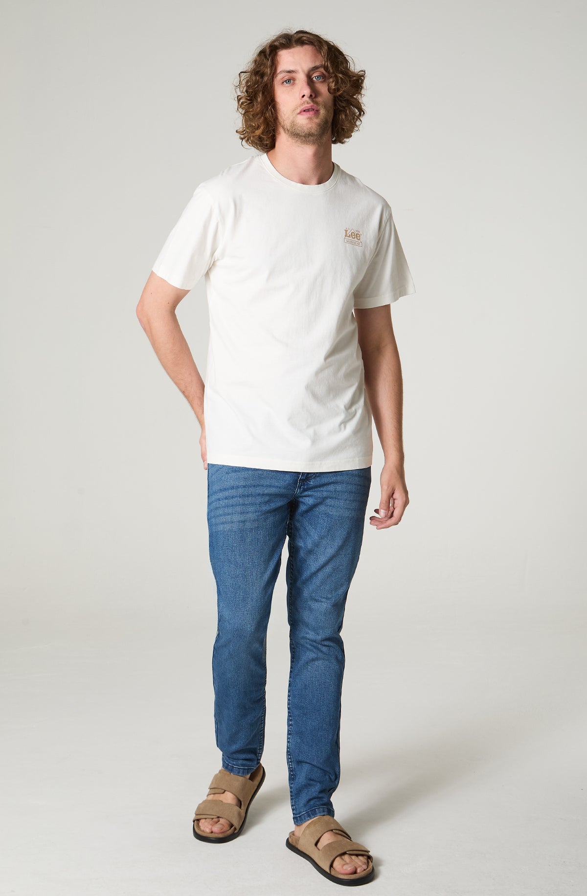 Polera Hombre Manga Corta Regular Fit Blanco