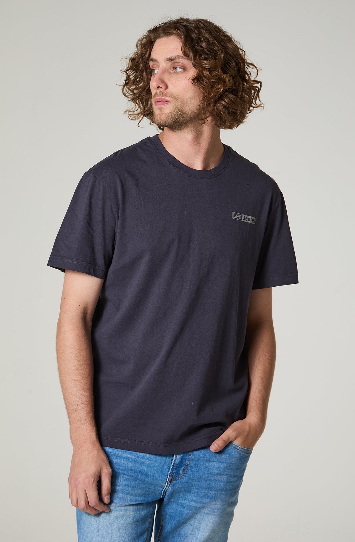 Polera Hombre Manga Corta Regular Fit Marengo