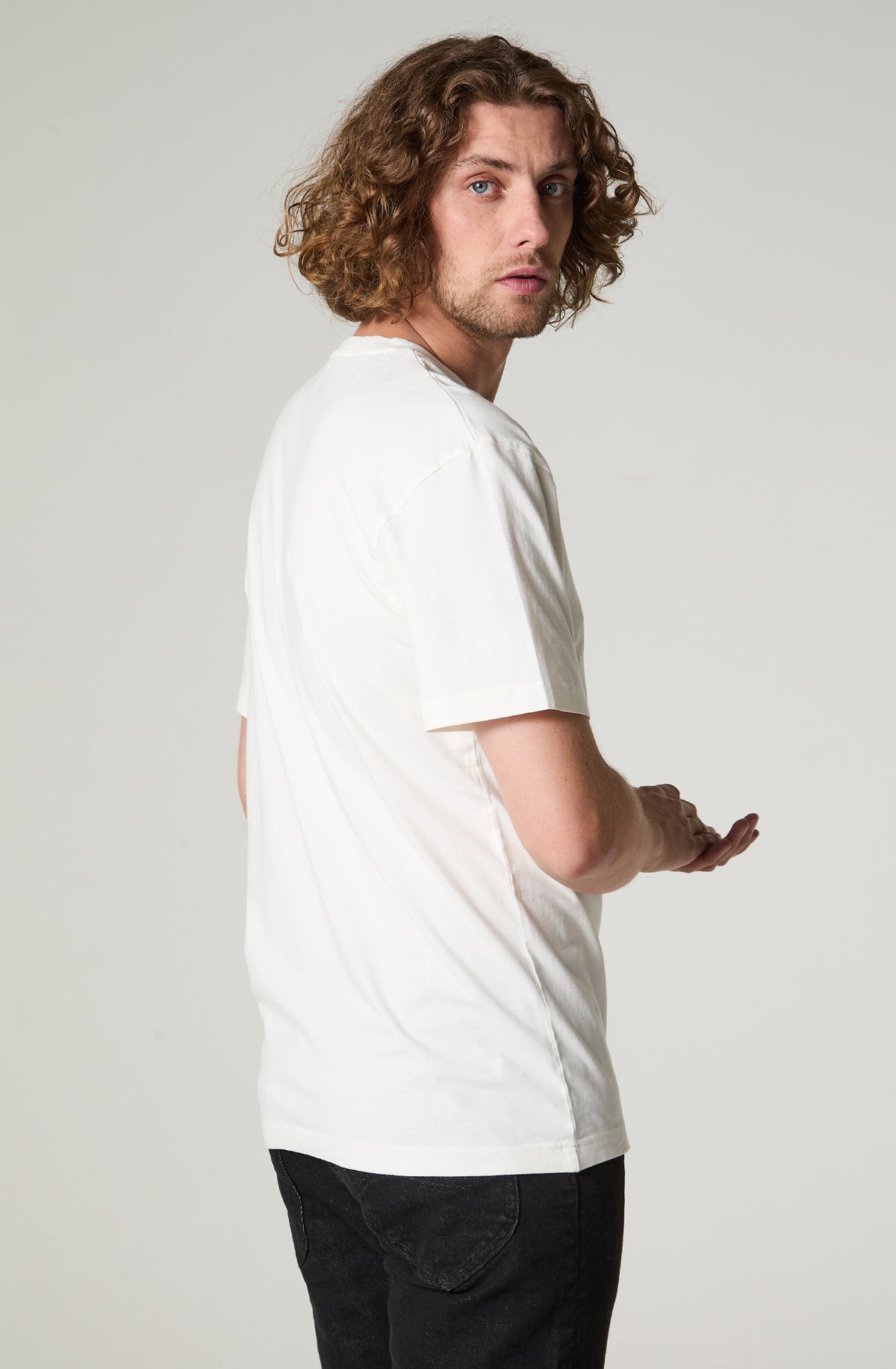 Polera Hombre Manga Corta Regular Fit Blanco
