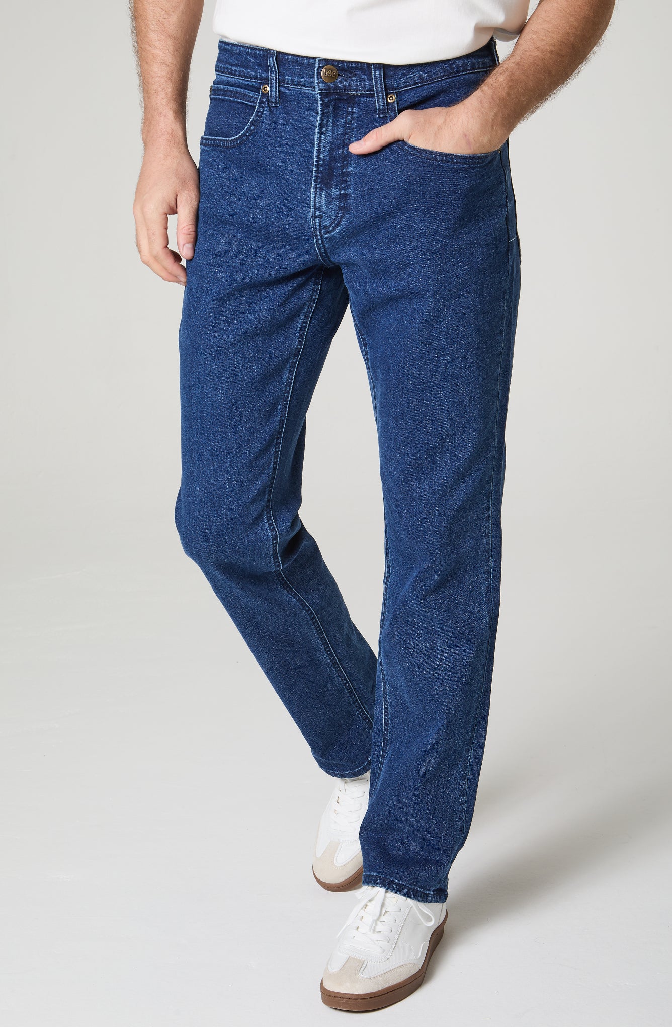 Jeans Hombre 5 Bolsillos Regular Straight Fit