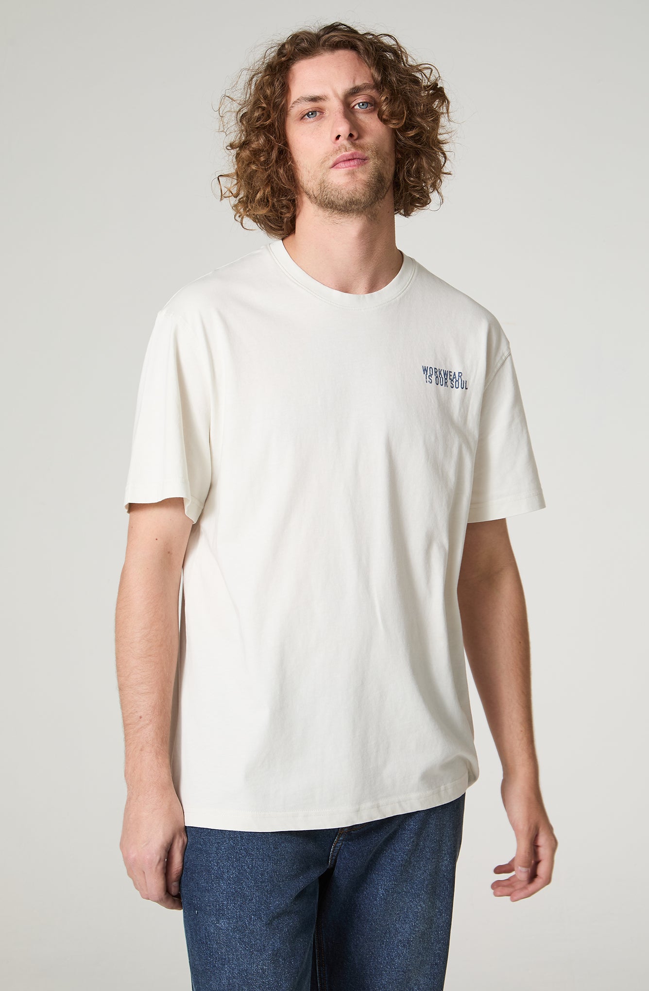 Polera Hombre Print Regular Fit Blanco