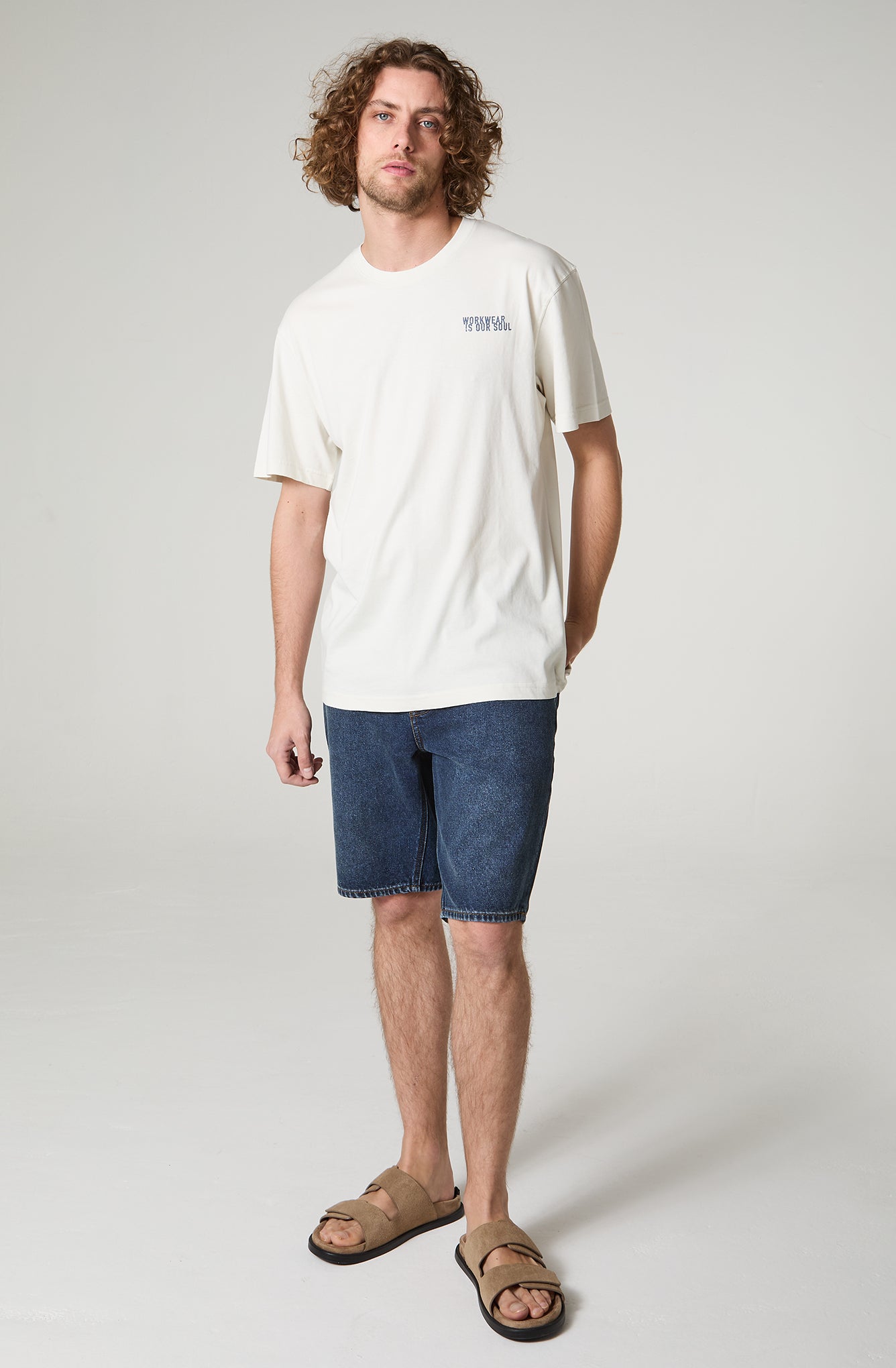 Polera Hombre Print Regular Fit Blanco