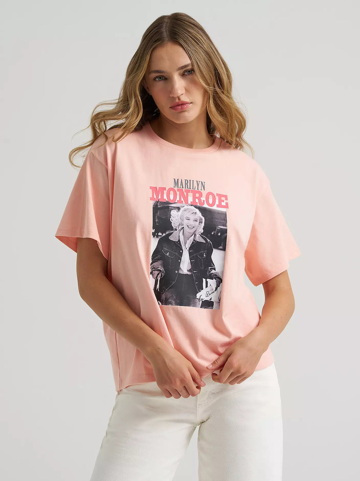 Lee X Marilyn Monroe Girlfriend Tee Peach Bud