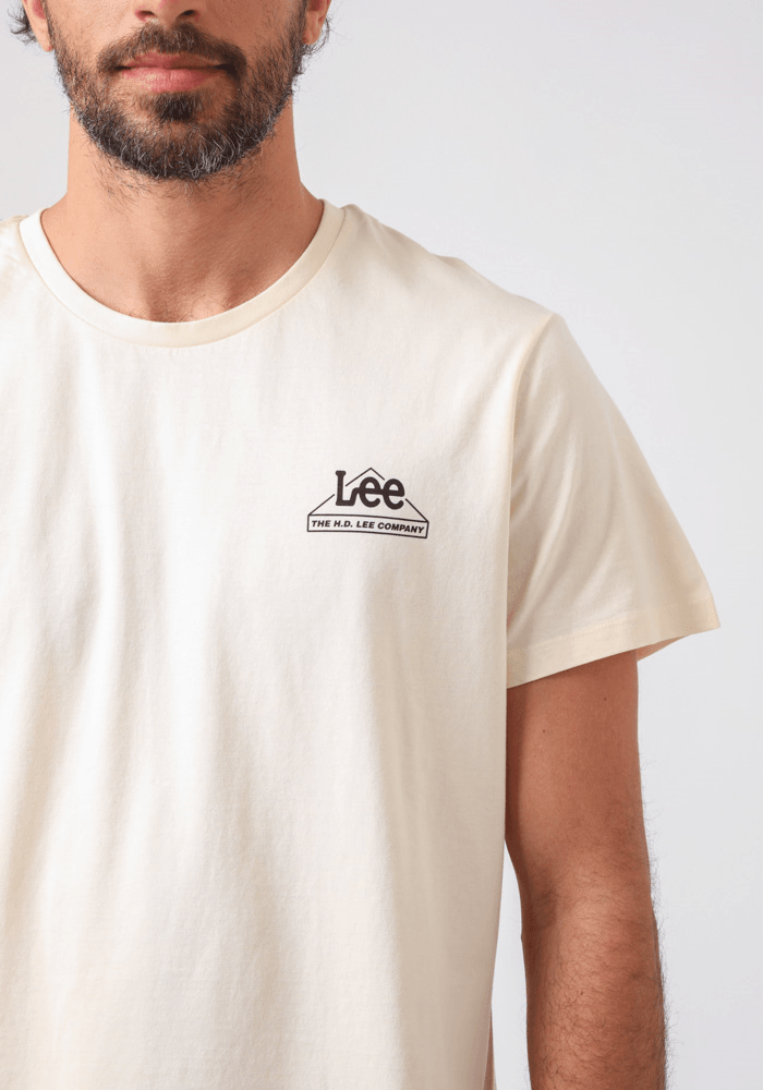 Polera Hombre Small Logo Tee White Canvas