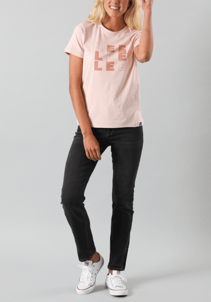 Polera Mujer Easy Tee Squared Pale Rose