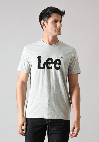 Polera Hombre Woobly Logo Grey Melange